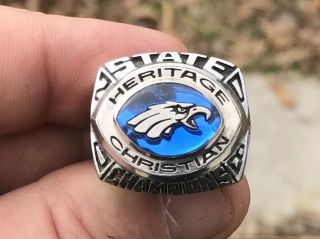 2009 St Heritage Eagles Indianapolis Football State Champions Championship Ring