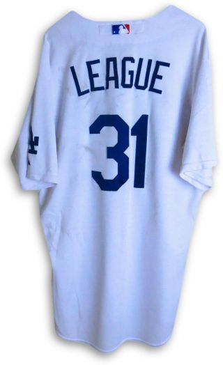 Brandon League Team Issue Jersey La Dodgers Official 2013 Home White 31