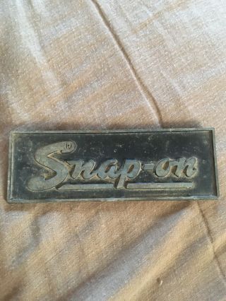 Vintage Snap - On Tool Box Emblem Name Plate Badge 1950s - 70s Usa Oem