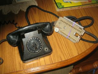 Vintage 1940s S.  H.  Couch Company North Quincy Mass Rotary Dial Telephone