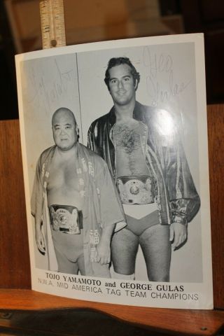 Vintage Wrestling Photo 1970 