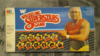 Vintage 1985 Milton Bradley Wf Wrestling Superstars Game
