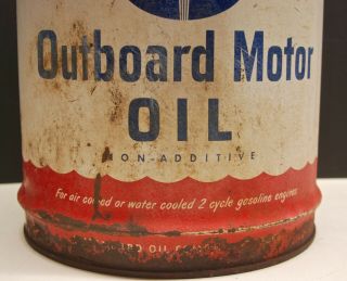 Vintage STANDARD OUTBOARD MOTOR 5 Gallon Can EMPTY 2