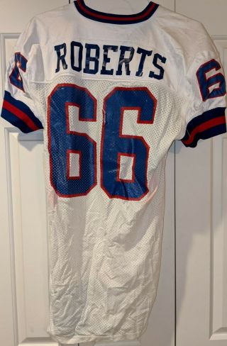 1990 William Roberts York Giants Game Used/worn Jersey - Pro And Bowl Yr