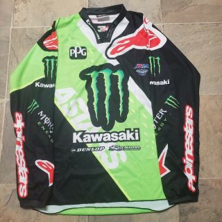 Eli Tomac Autographed Monster Energy Kawasaki Supercross Jersey