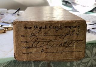 Vintage Star Watch Case Company Box With Watch Pouches