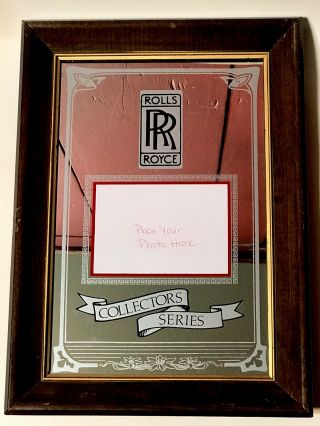 Vintage Rolls Royce Car Personal Owner (4x6 Photo) Mirror Sign 14”x10” Display