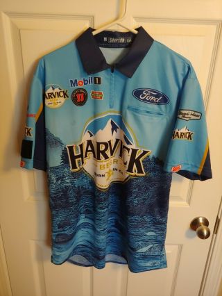Nascar Kevin Harvick Beer 2019 Dover Race Pit Crew Shirt Simpson