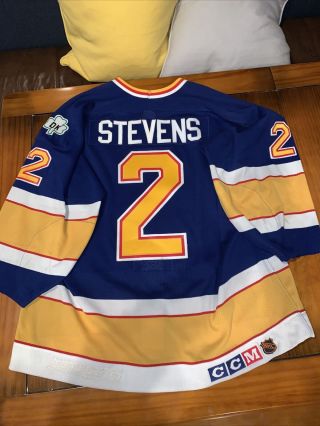 1990/91 St.  Louis Blues Scott Stevens Game Worn Jersey? Authentic Ccm Nhl