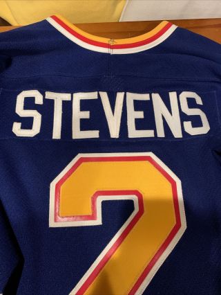 1990/91 ST.  LOUIS BLUES SCOTT STEVENS GAME WORN JERSEY? Authentic CCM NHL 4