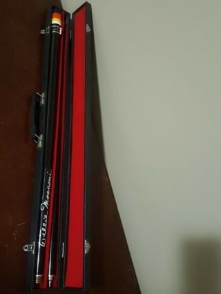 VINTAGE WILLIE MOSCONI POOL CUE in HARD CASE 2
