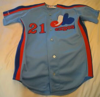 1990 Montreal Expos Tommy Harper Game Worn Jersey Set 1 Reds Brewers Red Sox