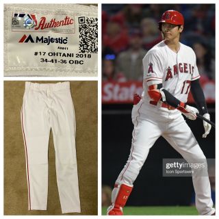 Shohei Ohtani Game Uniform Pants Los Angeles Angels Mlb Authenticated
