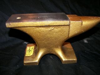 Vintage Small Blacksmith Anvil 7.  4 Lb.  Jewlers Anvil With Horn And Hole