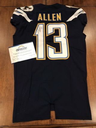 Keenan Allen Game Los Angeles Chargers Jersey Team Issued Jersey Team