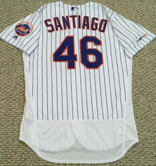 Santiago Size 46 46 2019 York Mets Game Jersey Home White Issued Mlb Holo