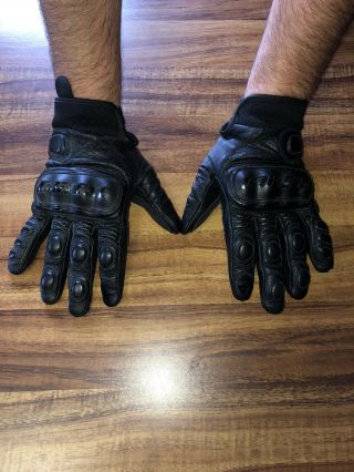 Vintage Dainese Motorcycle Gloves Black Mens Medium