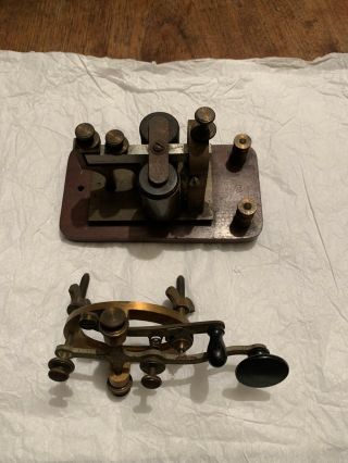 Vintage Telegraph Key And Sounder