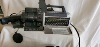Vintage 1983 Ge Newvicon Color Video Camera 8x Power Zoom With Record A Title
