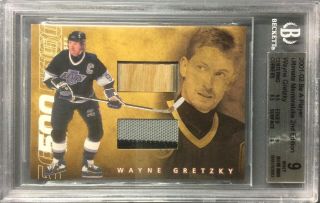 01/02 Bap Ultimate Memorabilia 500 Goal Wayne Gretzky Stick/jersey Bgs 9