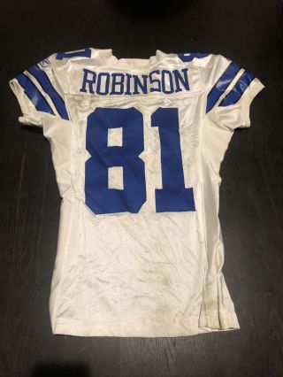 2011 Laurent Robinson Dallas Cowboys Game Usee Jersey Seahawks And Cardinals