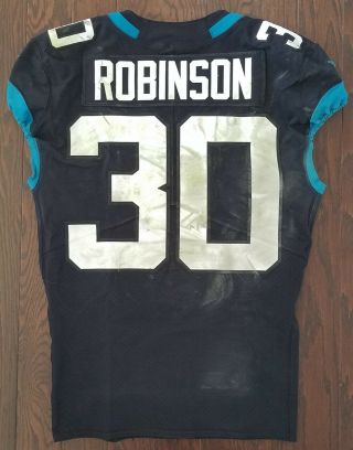 James Robinson Game Worn Rookie Nfl Jaguars Jersey Photo Matched Steelers