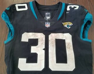 JAMES ROBINSON Game Worn ROOKIE NFL Jaguars Jersey PHOTO MATCHED Steelers 5