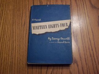 Nineteen Eighty - Four By George Orwell (hardcover 1949) Plus News Paper Clipping