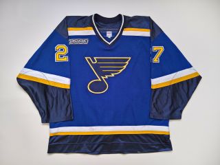 1999 - 00 St Louis Blues Game Worn Jersey Terry Yake Set 2 NHL 2000 CCM 2