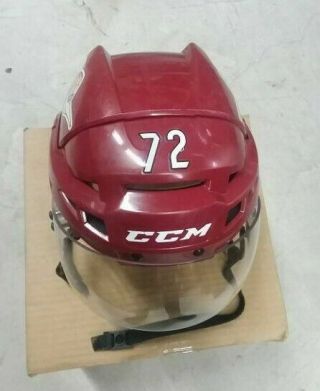 (ahl Tucson Roadrunners) Ryan Macinnis Game - Worn 72 Ccm Helmet 2017 - 18,  Playoffs