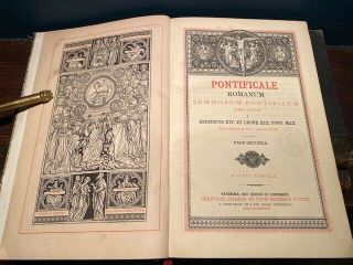 Traditional Catholic Pre - Vatican Ii Liturgical Book - Pontificale Romanum (1888)