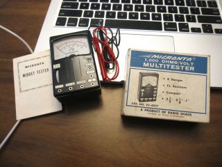 Vintage Micronta 1000 Ohms/volt Multitester No.  22 - 4027 In Good Cond.