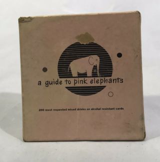 Vintage 1952 Guide To Pink Elephants Cocktail Bartenders Cocktail Recipes 2