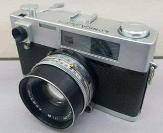 Vintage Rangefinder Film Camera Konica Auto - S From Japan (1277)