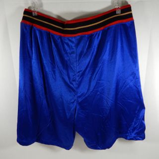 2003 - 04 Philadelphia 76ers Game Issued Blue Shorts 46,  1 Reebok 710785S 2