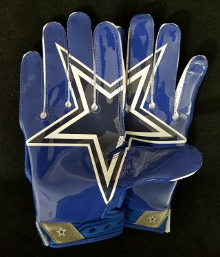 82 Jason Witten Of Dallas Cowboys Nfl Locker Room Game Issued Gloves (2xl)