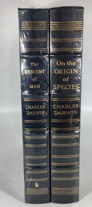 Easton Press The Descent Of Man & On The Origins Of Species Darwin