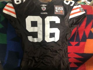 Cleveland Browns Authentic Game Worn 2006 Jersey Oshwinowo Number 96