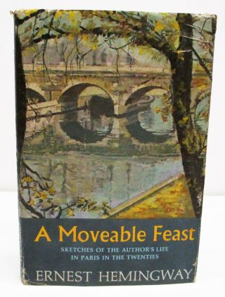 A Moveable Feast By Ernest Hemingway Hcdj First Edition / First Print A