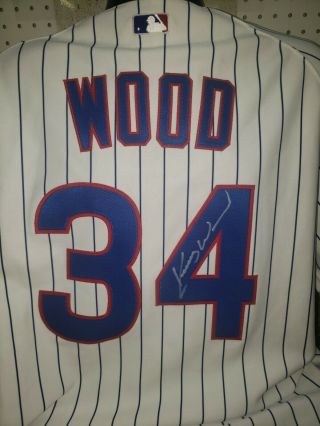 Kerry Wood 2002 Chicago Cubs Signed Team Issued Home Jersey Possible Game Worn