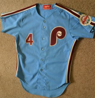 1988 Philadelphia Phillies Lee Elia Game Worn Jersey From Phillies Signed