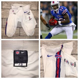 Buffalo Bills Stevie Johnson Game Worn Pants White Nfl Custom Towel 2013