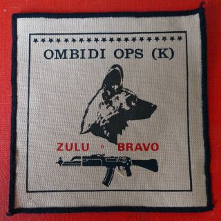 South West Africa Koevoet Zulu - Bravo African Wild Dog Vintage Badge Patch