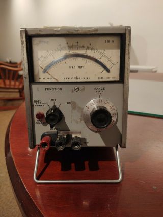 Vintage Hewlett Packard Ac Voltmeter Model H04 - 4038