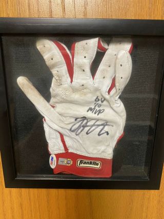 Joey Votto Autographed Game Worn Batting Glove
