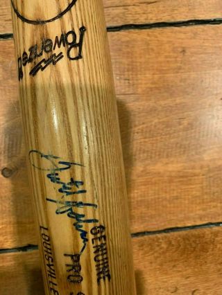 1989 Butch Hobson Red Sox SIGNED Louisville Slugger Game Baseball Bat LOA 3