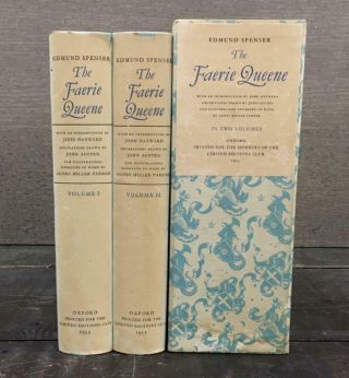 The Faerie Queene By Edmund Spenser 2 Volume Set Oxford Limited Editions 1953