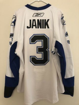 Doug Janik 2007 - 08 Tampa Bay Lightning Game Worn Jersey