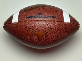 2019 University Of Texas Longhorns Authentic Game Ball Nike Vapor Elite Football