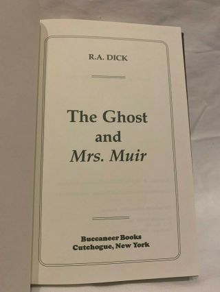 The Ghost And Mrs Muir By Ra Dick Vintage First Edition 1945 Romantic Fantasy